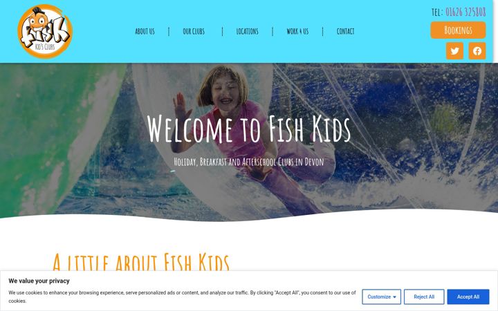 Screenshot of fishkids.co.uk