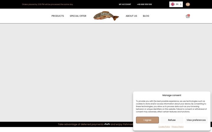 Screenshot of fishmade.eu