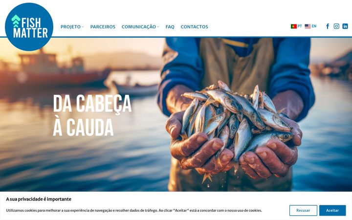 Captură de ecran a fishmatter.pt