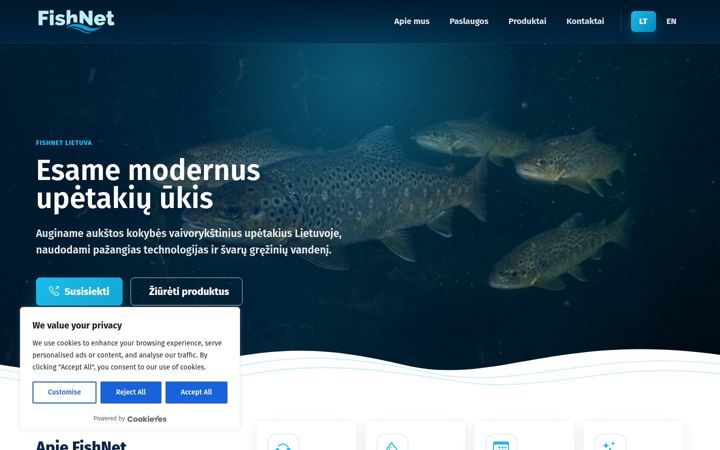 Screenshot of fishnet.lt