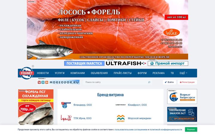 Screenshot of fishnet.ru