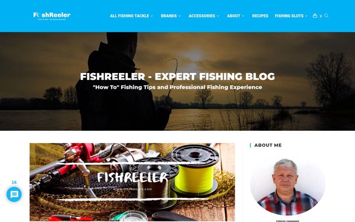 Screenshot of fishreeler.com
