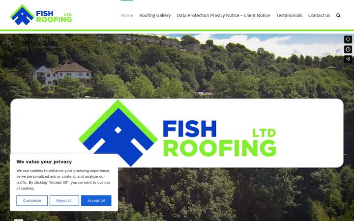 Capture d'écran de fishroofing.co.uk