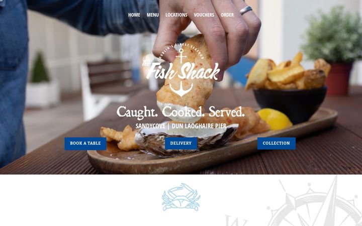 Snímek obrazovky fishshack.ie