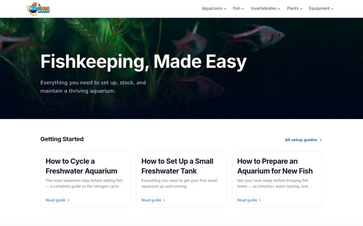 Screenshot of fishtankworld.com