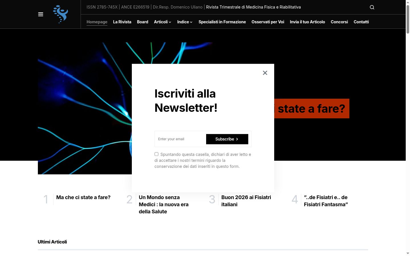 Captura de ecrã do banner de consentimento apresentado antes de qualquer interação