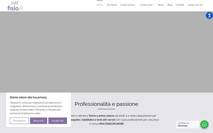 Screenshot of fisio-a.it