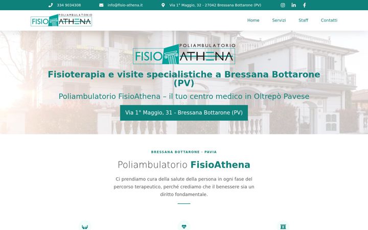 Snímek obrazovky fisio-athena.it