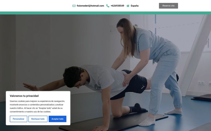 Screenshot of fisio-mederi.es