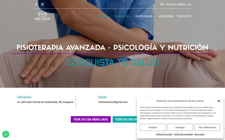 Screenshot of fisioactur.com