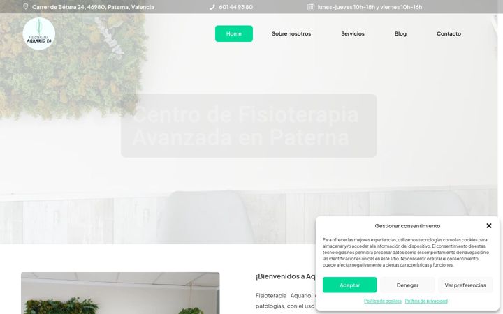 Screenshot von fisioaquario.es