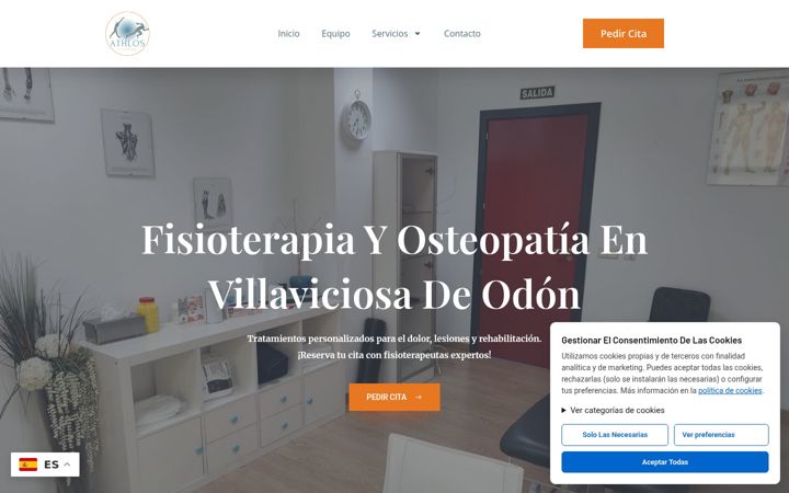 Screenshot of fisioathlos.com