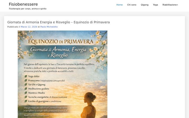 Screenshot of fisiobenessere.it