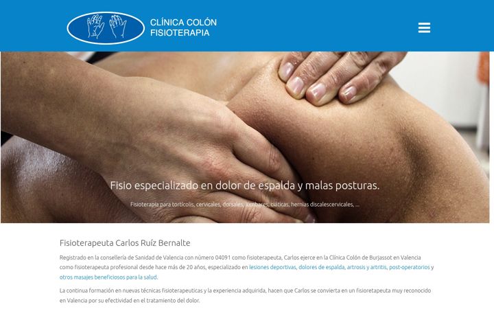 Screenshot of fisioburjasot.com