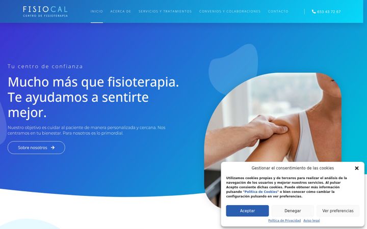 Screenshot von fisiocal.es