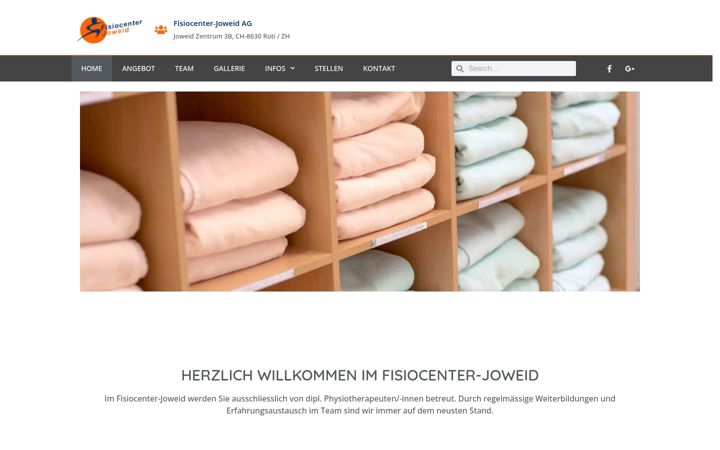 Screenshot of fisiocenter-joweid.ch