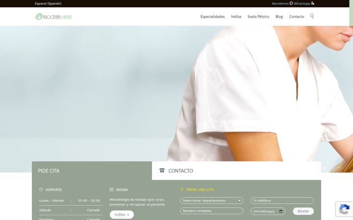 Screenshot von fisiocenternature.es