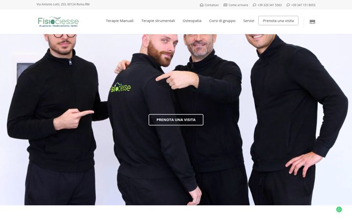 Screenshot of fisiociesse.it