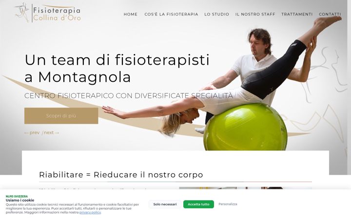 Screenshot of fisiocollinadoro.ch