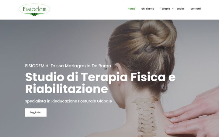 Screenshot of fisiodem.com