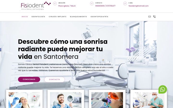 Screenshot von fisiodentazarbe.es