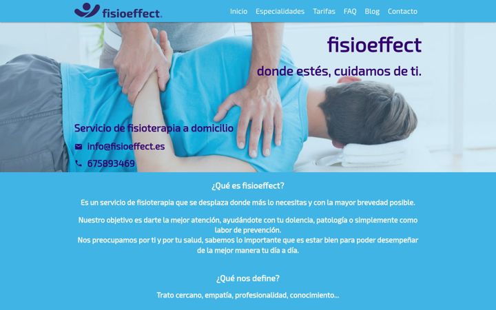 Screenshot of fisioeffect.es