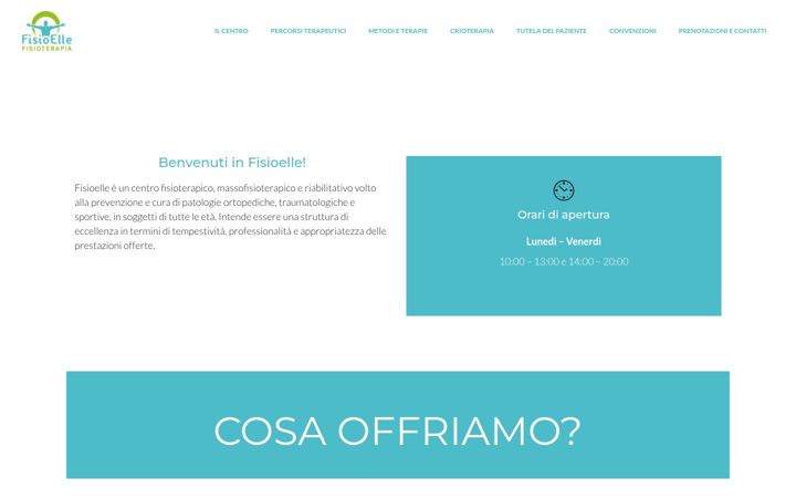 Screenshot of fisioellebi.it