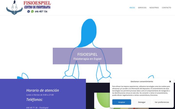 Screenshot of fisioespiel.com