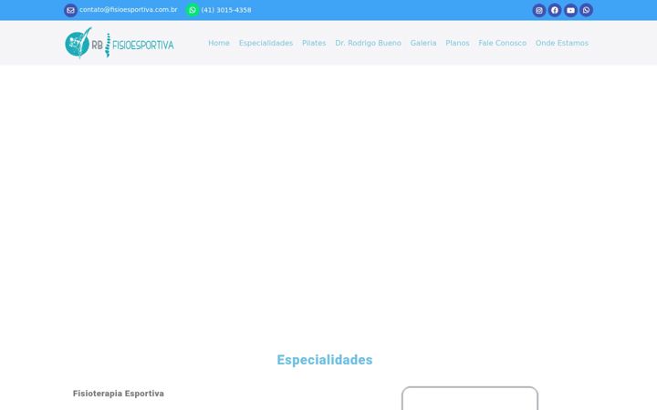Screenshot of fisioesportiva.com.br