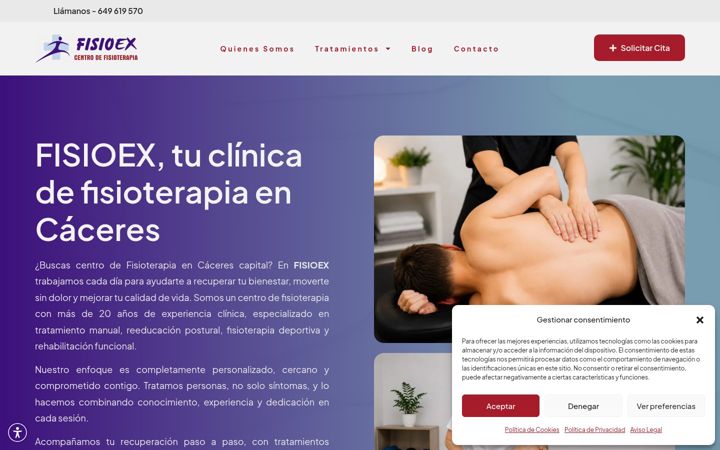 Screenshot of fisioex.es