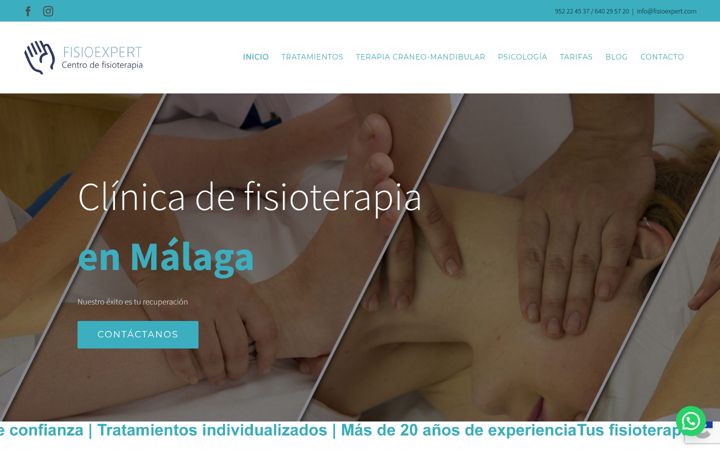 Screenshot of fisioexpert.com