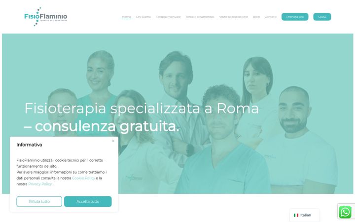 Screenshot di fisioflaminio.it