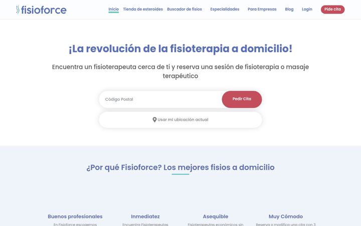 Screenshot of fisioforce.io