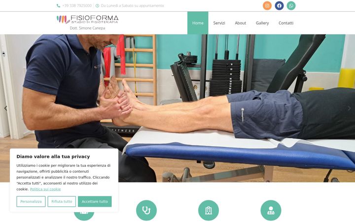 Screenshot of fisioformasestrilevante.it
