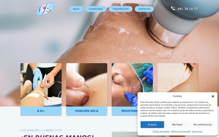 Screenshot of fisiofys.es