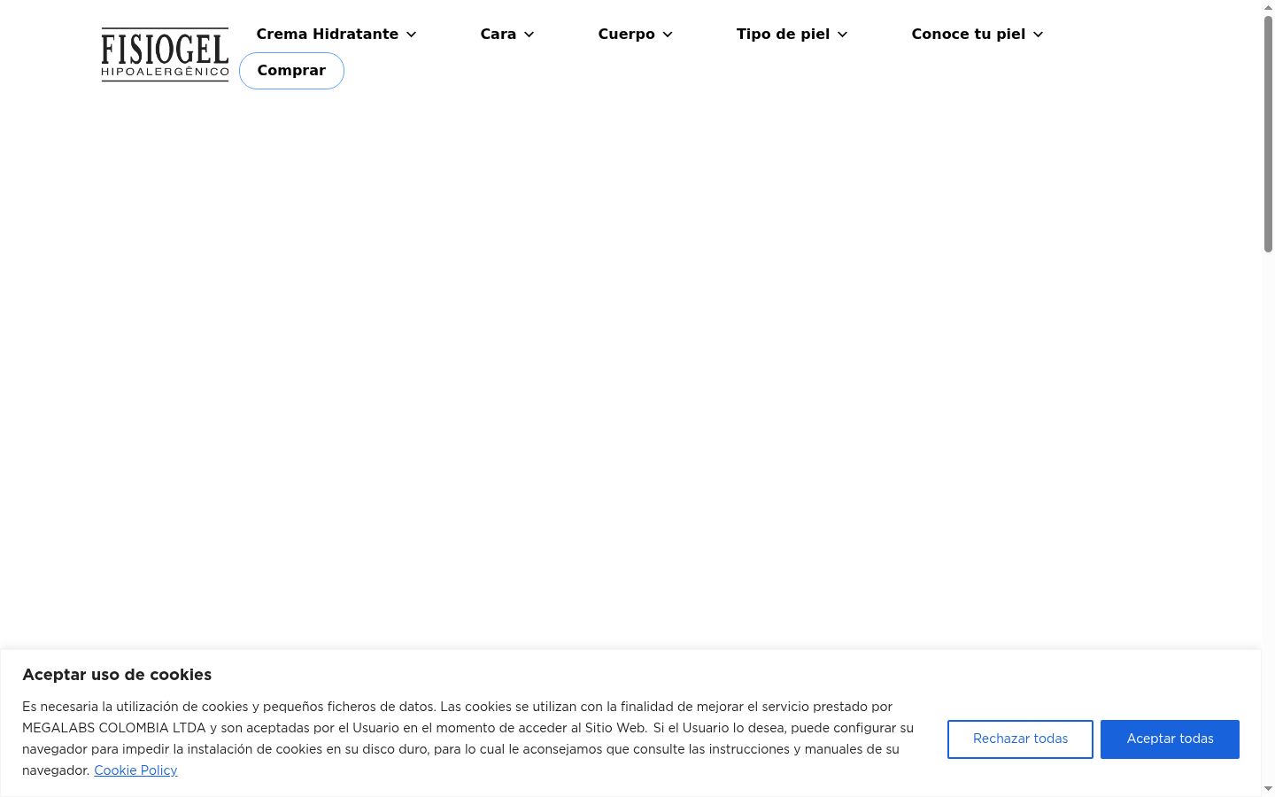 Capture d'écran de la bannière de consentement affichée avant toute interaction