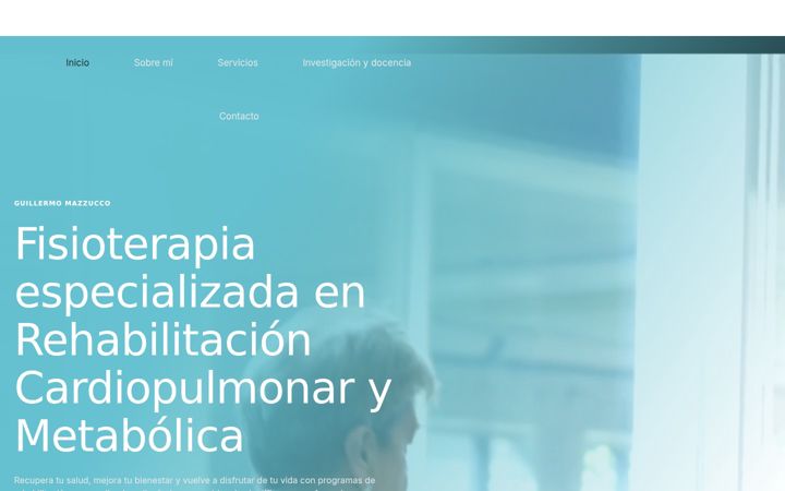 Screenshot of fisioguillermomazzucco.es