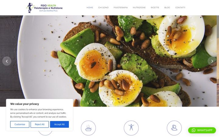 Screenshot of fisiohealth.it