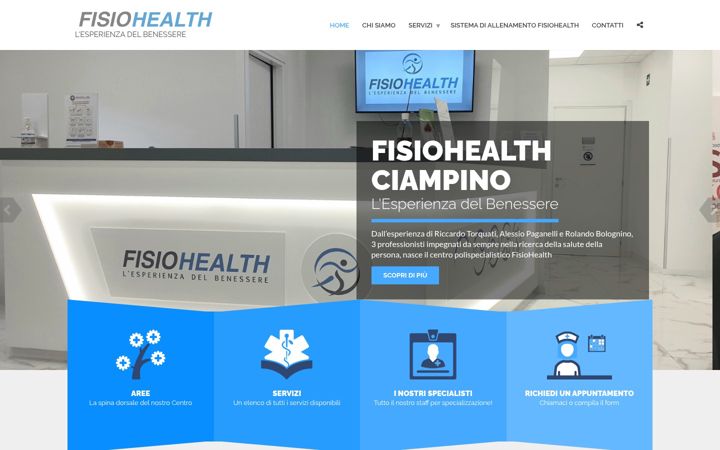 Screenshot di fisiohealthciampino.it