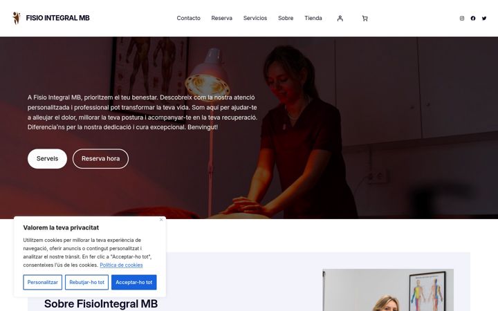 Screenshot of fisiointegralmb.com