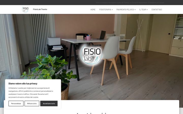 Screenshot of fisiolabtrento.it
