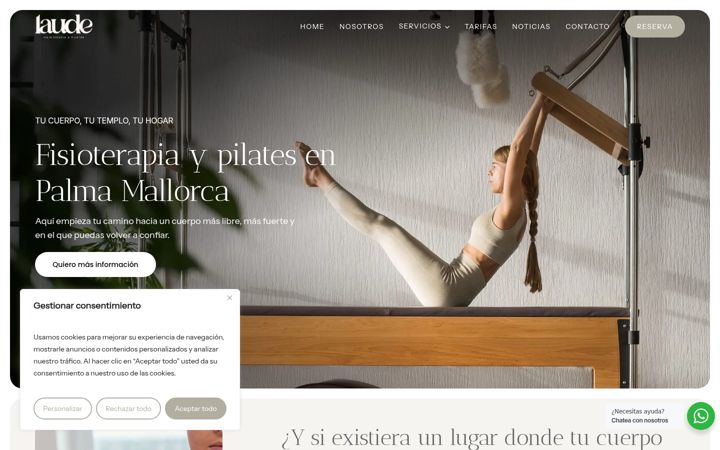 Screenshot of fisiolaude.com