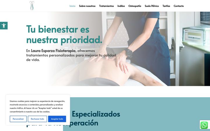 Screenshot of fisiolauraesparza.es