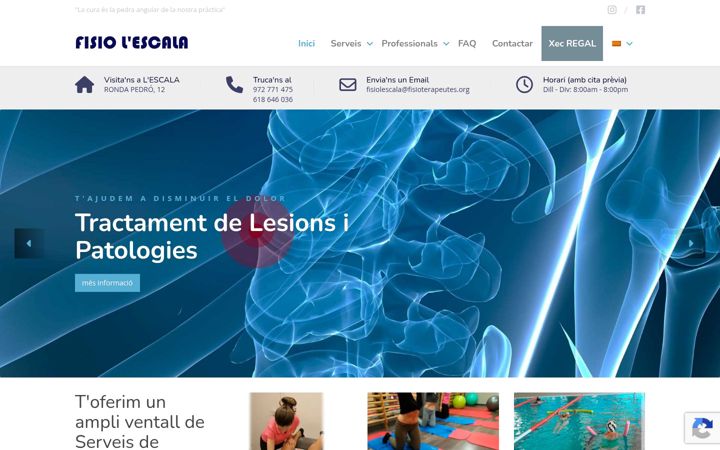 Screenshot of fisiolescala.com