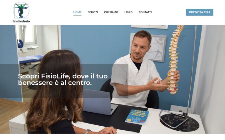 Screenshot of fisiolifedesio.it