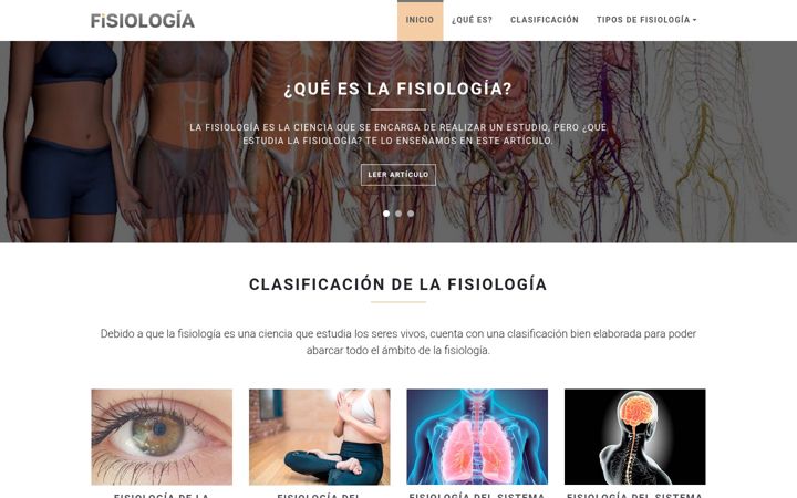 Screenshot of fisiologia.es