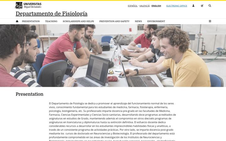 Screenshot von fisiologia.umh.es