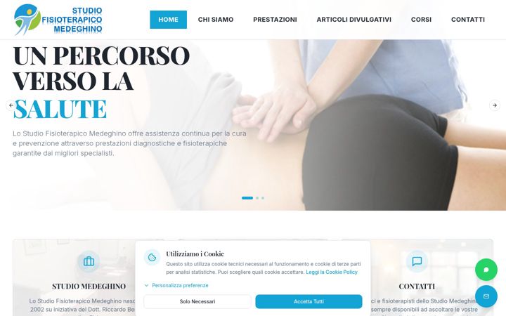 Screenshot of fisiomedeghino.com
