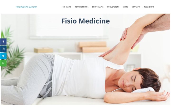 Screenshot of fisiomedicineguidonia.it