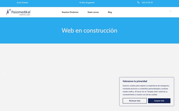 Screenshot of fisiomedikal.es